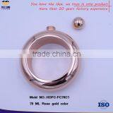 OEM High Quality Safety Portable 304 Stainless Steel Single Wall 2.4 oz Whiskey Hip Flask thumbnail-2