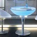 Rechargeable Li-on Battery Operated Light up LED Furniture Cocktail Round Table for Home / Bar / Night Club thumbnail-1