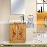 Orange Bath Cabinet With Tow Doors thumbnail-1