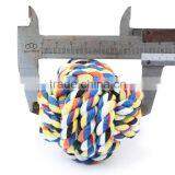 7cm Medium Hot Dog Ball Wholesale Wucaimian Toy Ball Woven Cotton Rope Knot thumbnail-4