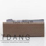 Paula Left Hand Wicker Bench - Poly Rattan Conversation Bench thumbnail-4