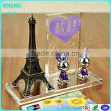 Office High Grade Round Crystal Pen Holder Gifts With Custom Engraved Card Holder thumbnail-1