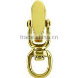 Solid Brass Swivel Eye Snap Hook With Clip, 5/8" Solid Brass Hook thumbnail-1
