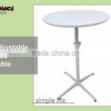 Height Adjustable Desk Multi-function Wood Base Sofa Round End Table thumbnail-3