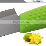 The New 2015 Manufacturers Selling Silicone Handle Black Green Household Ceramic Kitchen Knife Sharp thumbnail-4