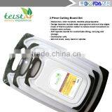 3 Piece Plastic Cutting Board Set - Acrylic Polypropylene Plastic - Dishwasher Safe thumbnail-5