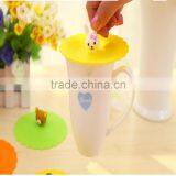 Food Grade Candy Colors Silicone Cup Lid for Cup, Custom Personalized Cheap Silicone Lid thumbnail-1