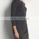 Long Sexy Lady Furcal Straight Skirt/V Collar Simple in the Back Skirt thumbnail-3