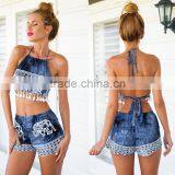 Ladies Formal Skirt and Blouse Guangzhou Clothing Factory Newest Ladies Designer Skirt Suits thumbnail-2