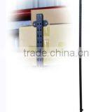 Black 1" Double Slotted Pole Tubing and Standard for Clothes Shop thumbnail-2