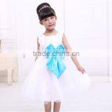 MGOO Top Quality Stock Brand Ball Gown 3 Years Old Dresses Pagent Dress Blue For Girl Children A1040 thumbnail-5