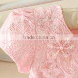 2017 Vietnam Summer Simple Baby Frock Design Pink Short Sleeves Bow-knot Sweet Birthday Party Dresses Turkish Clothes thumbnail-6