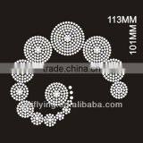 A String of Circles Rhinestone Hot Fix Motif Designs thumbnail-1