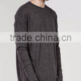 China Garment Factory 100% Cotton Long Sleeve Blank T-shirt Custom Casual Men T-shirt With High Quality thumbnail-1