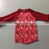 Boutique Ruffle Raglan Shirts for Easter Baby Shirts Children Icing Ruffle Clothing thumbnail-2