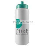 USA Made 32 oz Sports Bottle With Push And Pull Cap - BPA/BPS-free, FDA Compliant and Comes With Your Logo thumbnail-1
