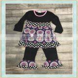 China Branded Factory Clothes Black Roundness Panttern Design Baby Used Clothing for Sale thumbnail-1