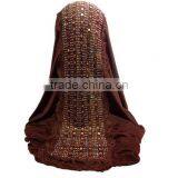 Multicolor Fashion Drape Pearl Head Muslim Woman Hijab Chiffon Lady Scarf thumbnail-4
