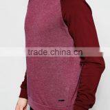 Wholesale Men Pullover Contrast Color Raglan Sleeve Sweatshirt Hoodie thumbnail-3