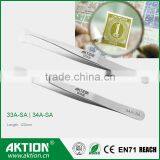 Stamp Tweezers Hobby Specialist Stamp Collectors Tweezers With Cranked Spade Ends 33A-SA 34A-SA thumbnail-1