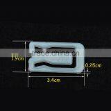 3.4*1.9*0.25cm PS White Square Shape Plastic Clip for Garment Accessory thumbnail-2