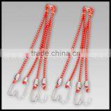 Flat/plastic/chairs/latex/trampoline/casino/elastic Bungee Cord Key Chain thumbnail-3