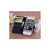 IPhone 5 Stand Leather Case With Card Cash Slot thumbnail-1