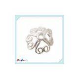 Silver Flowers Bead Caps Fit Jewelry Findings Metal Bead thumbnail-3