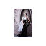 White Black One Shoulder Mermaid Evening Gowns Long Prom Dresses Online Shop Beads thumbnail-1