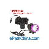 Trustfire 3X Cree T6 4 Modes LED Bicycle Light With Rechargeable Battery Pack thumbnail-1