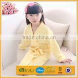 Turkish Baby Children Orange Short Thin Waffle Franc Franc Bathrobe thumbnail-3