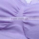 High Grade Shockproof Full Cup Lace U-design Nylon Sexy Women Sports Bra thumbnail-5