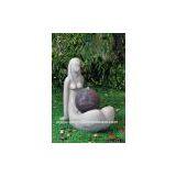 GIRL SUPPORTS FLOOR WITH HANDS FOUNTAIN thumbnail-1