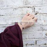 Retro Marble Gemstone Geometric Metal Bracelet thumbnail-3