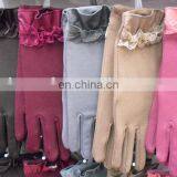 Winter Lady Full Finger Gloves With Lace Flower thumbnail-1