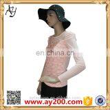 Wholesale Plain Color Long Sleeve Bottoming t Shirt With High Quality for Woman thumbnail-2