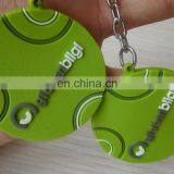 Round Shaped Personalized Cool Soft Pvc Keychain thumbnail-4