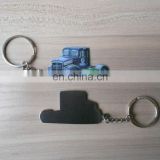 metal stainless iron printing truck key chains