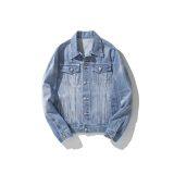 Classic Blue Jean Jacket OEM Biker Jacket Men thumbnail-3