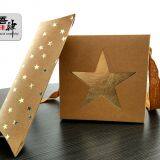 Trapezoidal Flower Foldable Handbag Kraft Paper Gilding, no Adhesive Bonding Five Stars thumbnail-4