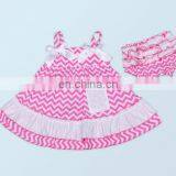 2018 Wholesale Lace Dress And Pants Cotton Baby Girls Clothes Dress Romper Boutique Outfits thumbnail-1