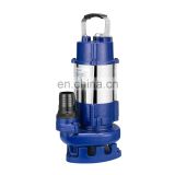 Portable 1hp rate motor sewage pumps 0.75kw submersible waste water pump