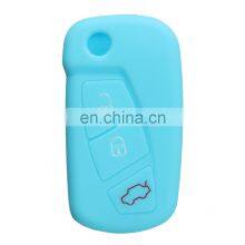 16 Color Silicone 3 Button Remote Flip Key Case Fob Cover Protect Holder For Ford KA thumbnail-3