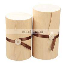 Candle or Cigar Packing Bark Wooden Box thumbnail-1