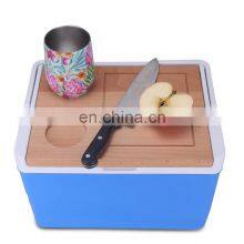 Wholesale Eco Friendly Gint 11L pu Foam Food Grade OEM Insulated Outdoor Cooler Box With Wooden Lid Picnic Portable Cooler Box thumbnail-5