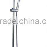 Wall Mounted Round Shape Dual Handle Thermostatic Shower Mixer Purple Rain Bath Shower Set