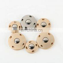 Double Round Hidden Snap Metal Button For Sewing