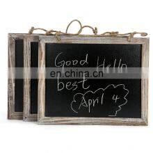 Vintage Framed Hanging Kitchen Chalkboard 3.8*9.5 Inch Decorative Chalk Board for Rustic Wedding Signs thumbnail-1