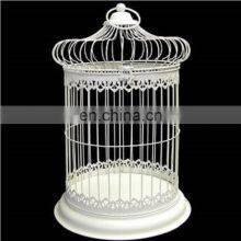 White Metal Antique Decorative Metal Bird Cage thumbnail-1