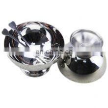 Stainless Steel Goblet Ice Cream Metal Tumbler Cup Salad Bowl Dessert Cups thumbnail-2